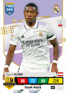 David Alaba Real Madrid 2023 FIFA 365 Team Mate #191